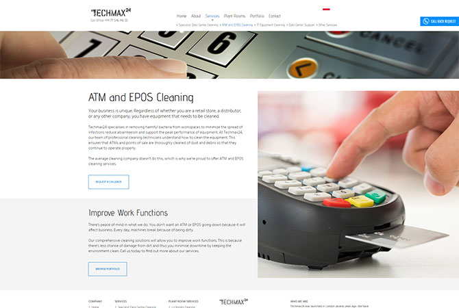 Strona internetowa dla Techmax Ltd - zdjęcie 2