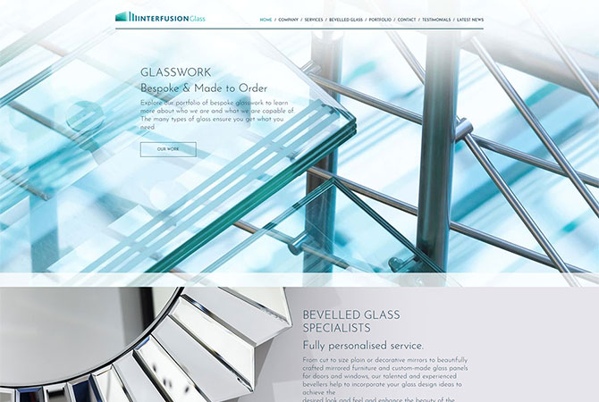 Strona internetowa dla Interfusion Glass Ltd - zdjęcie 1