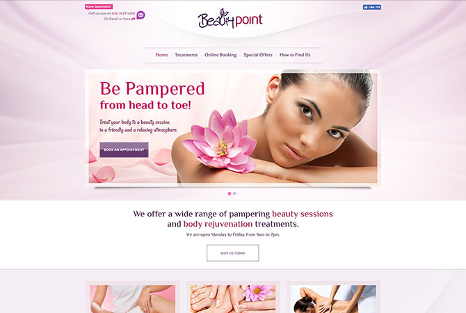 Strona internetowa dla Beauty Point - zdjęcie 1