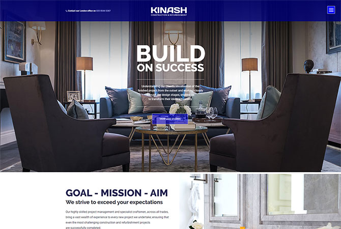 Strona internetowa dla KINASH Ltd - zdjęcie 1