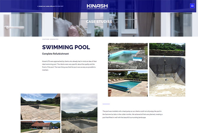 Strona internetowa dla KINASH Ltd - zdjęcie 3