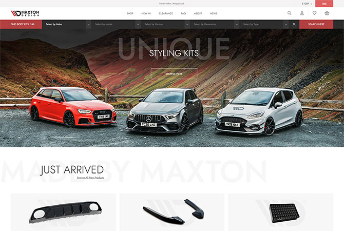 Sklep internetowy dla Maxton Design Ltd - zdjęcie 1