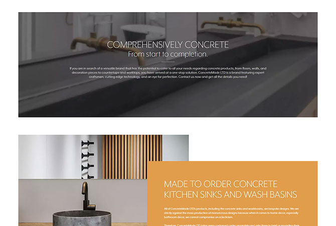 Strona internetowa dla ConcreteMade Ltd - zdjęcie 2
