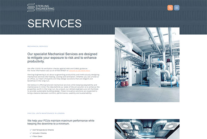 Strona internetowa dla Sterling Engineering Ltd - zdjęcie 3